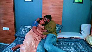 hot desi couple excited for early morning romance