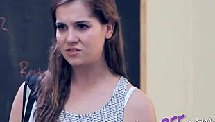 Milf Teacher Tempts Redhead Student into Licking Session