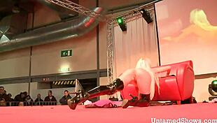 Sexy Slut Gets Down And Dirty On Stage