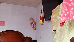 Man, I shot a rich cumshot all alone in my step mother-in-law's room