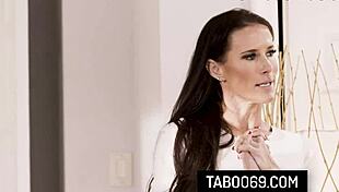 Nympho stepmom sofie marie fucks with her virgin stepson