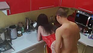 the most beautiful sex in the kitchen 😍