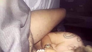 blonde babe deepthroats monster cock then begs cumshot on her pretty face before bed