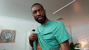 dorm neighbor grabs monster cock for brutal face fucking