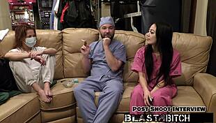 Blaire Celeste Gives Two Blowjobs Before Getting Blasted with Cum