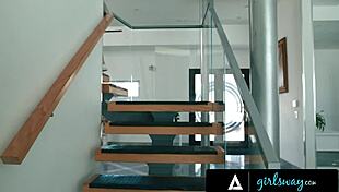 nearsighted milf lexi luna scissor licks hailey rose's natural tits mistaking her for lover