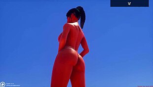 serenia goes wild solo fingering big ass and tits