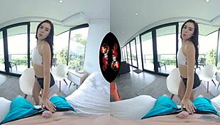 18yr latina teen blasts her first vr porn shoot hard
