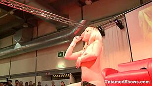 Sexy Slut Gets Down And Dirty On Stage