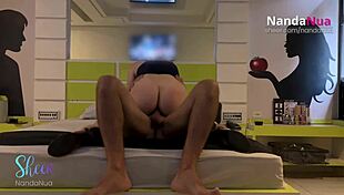 Interactive Motel: Guy Eats and Cums in Ass Dripping to Pussy, Fucks Raw While Cuckold Watches.