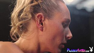 Smoking hot big boobed teen 18+ boxer babe natalie mae loves nude workout