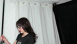 Goldy Chan strips and teases with ripped clothes in backstage POV prep!