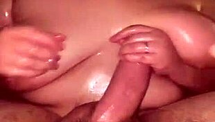 alaina wraps her big tits around my throbbing monster cock for intense handjob facial finish