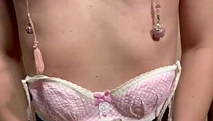 Tennis Club Girl In Embarrassing Underwear And Anal Plug, Nipple Training