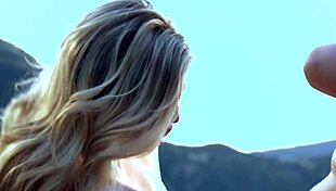 Scarlet Red and Jillian Janson Pound Pussy in Forest Gaping!