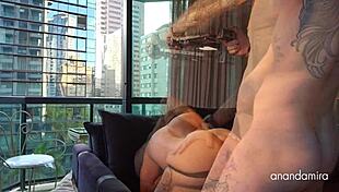 brazilian big ass babe fucked doggystyle rough creampie orgasm tattoo tits