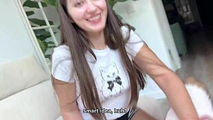 fuck yes i seduced stepsis for blowjob but slammed her tight pussy creampie finish!