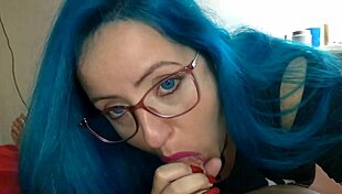 Naughty cousin makes boy cum in mouth then rides dick