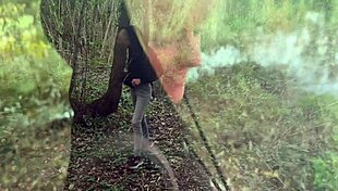 spanish milf hotwife blows cock in public park as strangers pass by risky amateur fun