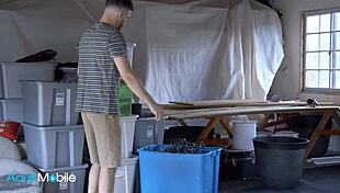 blonde milf's fake tits cum-drenched after thick cock cowgirl sofa ride