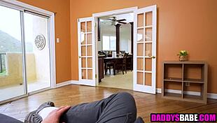 Cute Stepdaughter Sucks Stepdad in POV Taboo Scene