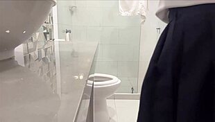 damn that pervert teacher fucks the big ass classroom slut in bathroom her pussy soaked 😏🍑