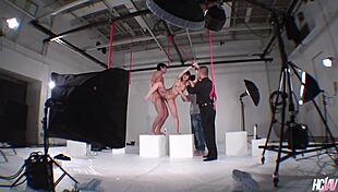 Gangbang hits hot Japanese model Kurara Makise hard uncensored! 🔥👯