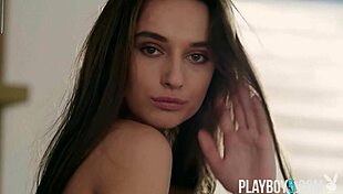 UKRAINE'S GLORIA SOL STRIPS PETITE MILF BODY WITH NATURAL TITS IN SOFTCORE UNDRESSING!