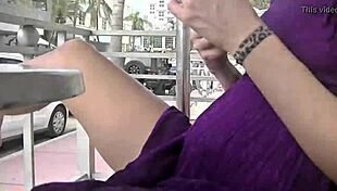 Helena Price Upskirt Wife Flashes Hairy Pussy Publicly Outdoor Voyeur