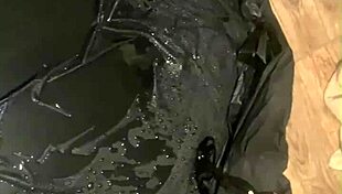 pissing outside feels amazing on my curvy wife body in pantyhose