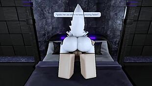 pounding this furry roblox slut's wet holes hard!!