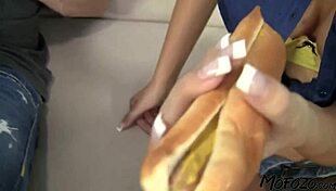 Brunette Model Receives Cum On Face From Rough Deepthroat And Anal Action