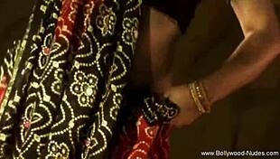Sensual indian beauty dances solo romantically