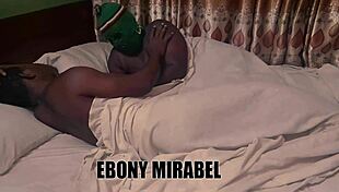 Ebony housewife sneaks out at night craving massive cock she can't handle