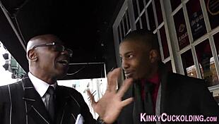 Hey loser hubby, watch babe take big cock for you