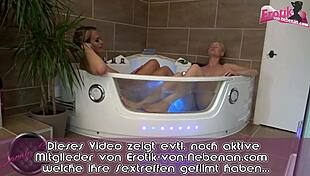 Deutsche Teens Achieve Pussy Orgasms in Bathtub