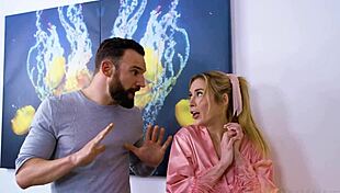 nuru babe aiden ashley massages bro-in-law then squirts on his cock