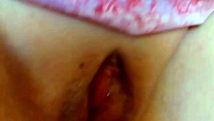 Mature wife flashes her big plump shaved meaty cunt