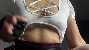 Classmate astarioth mocks your tiny cock sph humiliation in uniform cosplay