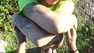 Barbara Alves Drops For Wild Beach Trail Blowjob!