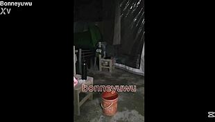 WOW! Petite Puta Bonneyuwu Strips Panties in Steamy Shower