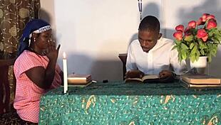 sex before confession has my big tits bouncing wildly!