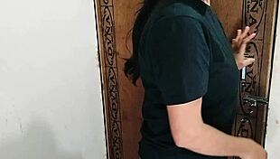 desi indian schoolgirl bends for boyfriend's first monster cock creampie doggystyle!