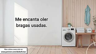 jerk it loser janitor caught sniffing my panties femdom humiliation in spanish voice.