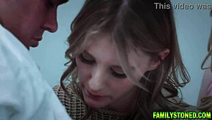 stepmom jenna starr tempts melody marks and stepson in steamy threesome