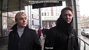 Young Pretty Redhead Masturbates Swallows on Pickup Camera