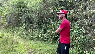 Curvy Colombian Big Ass Tryst with Stranger in Remote Woods