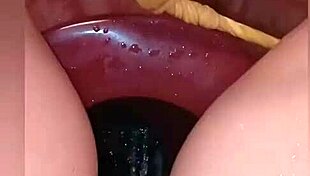 desperate bathroom pee in soaked panties all day