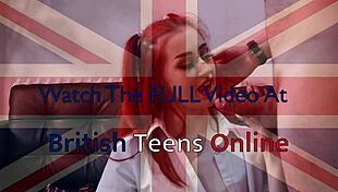 Skinny British Redhead Fucked Hard in Uniform Swallows Cum