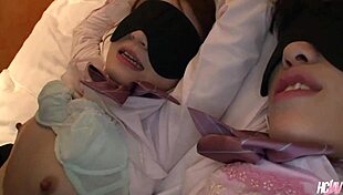 Two Slutty Japanese Babes Serve Master's Creampie Commands